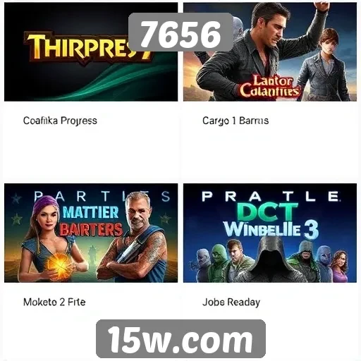 Comparação de jogos disponíveis no 7656