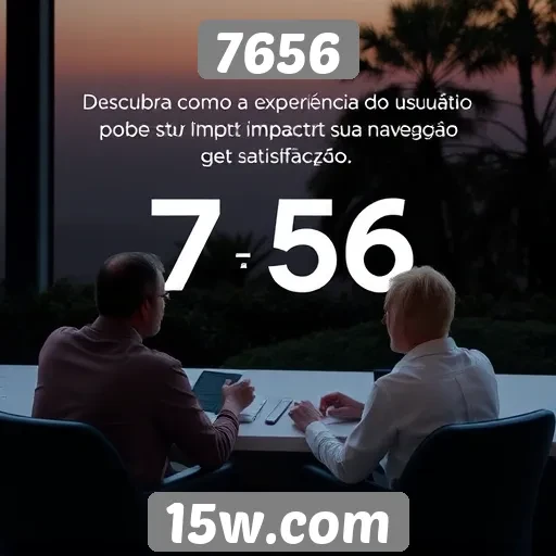 Avaliação da experiência do usuário no site 7656